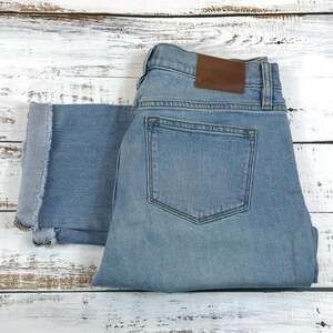 J. Crew Broken in Slim Boyfriend Jeans in Light Wash Raw Hem